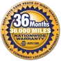 NAPA AutoCare Peace of Mind nationwide warranty, 36 months or 36,000 miles